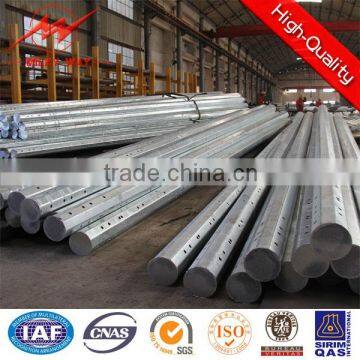 Galvanized Electric Pylonal Utility Steel Transmission Pole