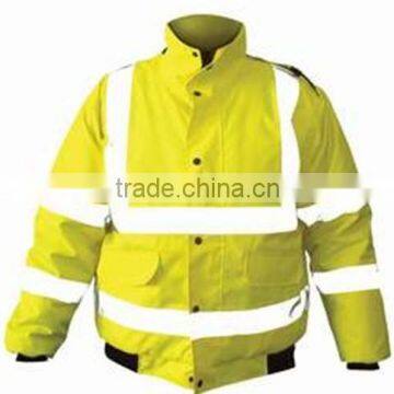 high visibility security work jacket reflect