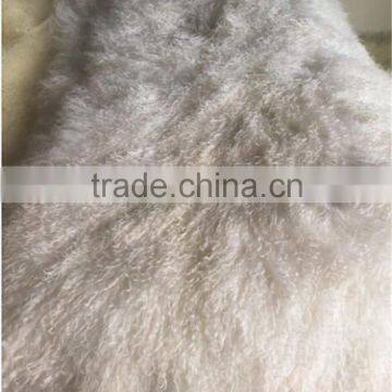 100% Long Hair Mongolian Lamb Fur Skin / Sheep Fur Plate