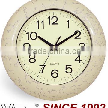 Wooden Color Plastic China Wall Clock