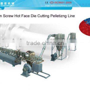Parallel Twin Screw Hot Face Die Cutting Pelletizing Line