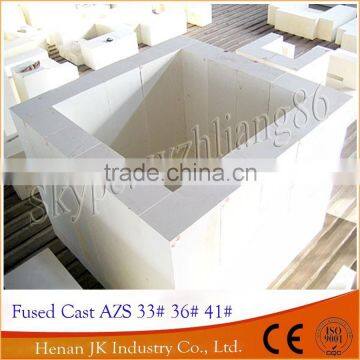 Glass Furnace Fused Cast AZS Brick 33# 36# 41#