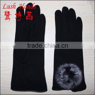 Cheap Fashion Woman Mirco Velvet Hand Gloves photo-3