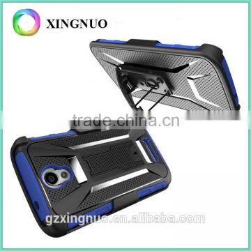 Rugged Armor Holster Case Cover Case for Moto X3 With Kickstand and Locking Belt Swivel Clip photo-3