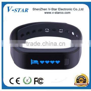 shenzhen bluetooth 4.0 smart watch bracelet for IOS 7.0 and Andorid 4.3 smart phone