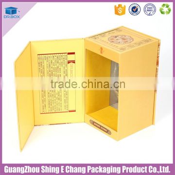 Wholesale magnetic closure folding gift box for wine gift box