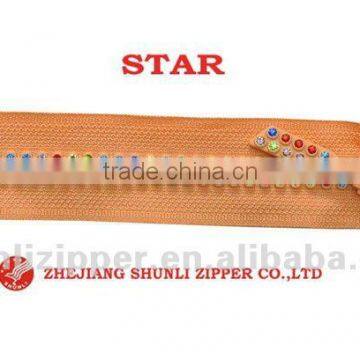 NO.10 DIAMOND ZIPPERS MUTI-COLOR DIAMOND