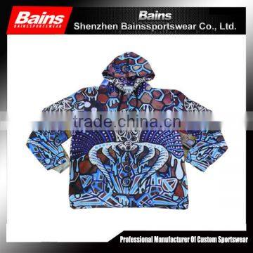 100% polyester sublimation heavy fleece hoodie with different color