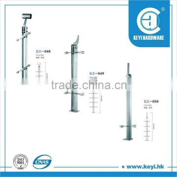 stainless steel post glass post with adjustable top for handrail