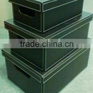 pu Pvc Leather Storage Box photo-2