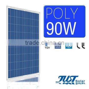 High quality 90 watt polycrystalline solar panel for home solar panel kits paneles solares with CE Tuv