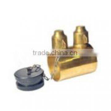 Double female IST adapter 2.5 " fire hose adapter