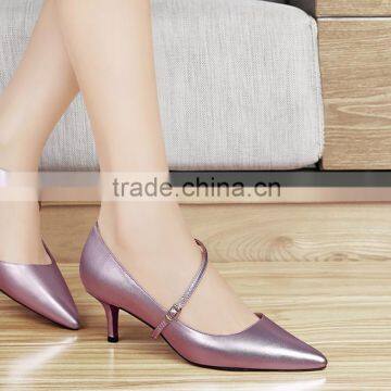 sexy middle heel italy design elegant high heel lady shoes