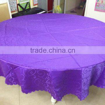 100% Polyester TC CVC WATER RESISTANT Table Cloth for Round Table photo-2