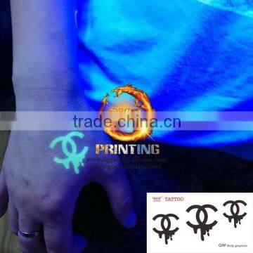 2014 new design glow in the dark tattoo stickers