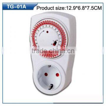 universal socket time switch plug timer 12 volt programmable timer switch / countdown timer switch mechanical 24 hours mechanic