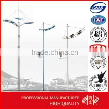 13M Galvanized Street Light Pole With Double Arms photo-2