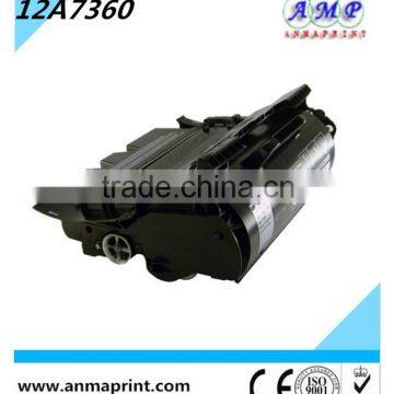 Printer cartridge laserjet toner cartridge 12A7360 for Lex mark printer toner parts