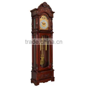 Cheap Solid Wooden Floor Standing Clock Made in China