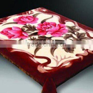 100% polyester printed mink blanket