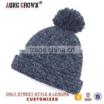 Winter Custom Knitted Beanie Hat Wholesale photo-4