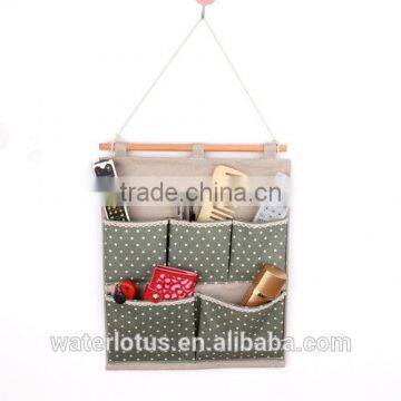 Durable Wall Decorative Fabric Hanging Bag With Pocket photo-3