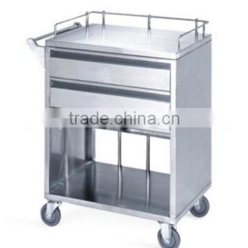 Alibaba hot sale Stainless Steel Soiled Linen Laundry/treatment Trolley