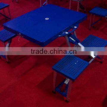 High Quality Plastic Foldable Table With Chair Convenient for Outdoor Activities photo-2