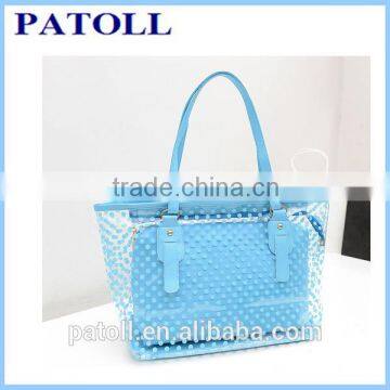 Wholesale cheap pvc beach bag, candy transparent bag