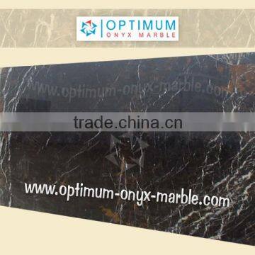 BLACK N GOLD MARBLE SLAB - 022