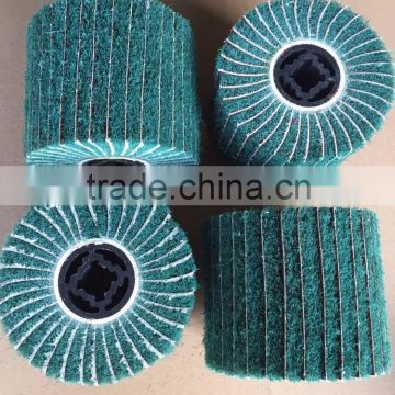 Wire drawing nylon polishing wheel