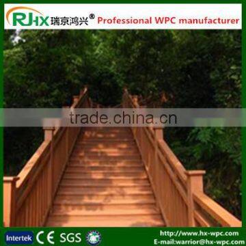 PE environmental WPC decking floor handrails for outdoor steps