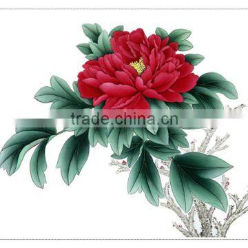 China Supplier Handicraft Article 100% Handmade Flower Painting for Indoor-decorative