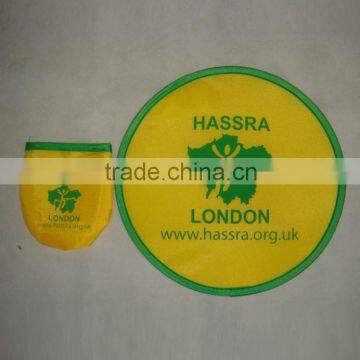 China Cheap Custom Nylon Polyester Folding Custom Foldable Frisbee photo-2