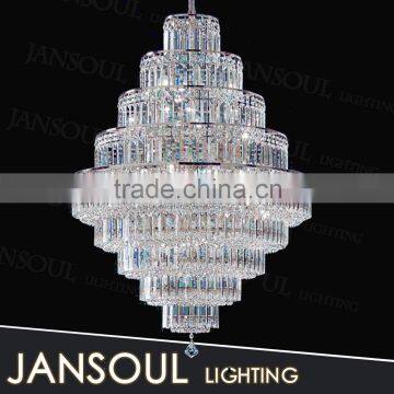 zhongshan large cheap led colorful tower tiers pendant lighting imitating crystal acrylic chandelier