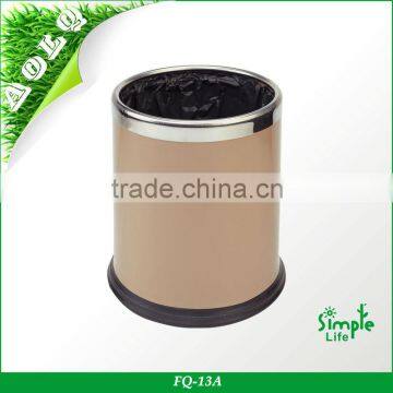 Open Top Hotel Metal Dustbin