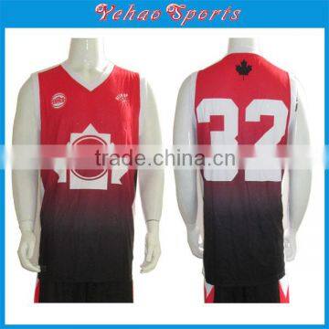 polyester basketball jersey