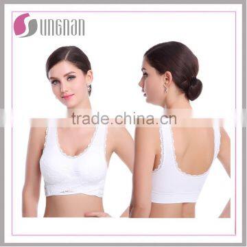 2015 new styple lady underwear seamless sport bra girl tube lace woman sexy bra yoga bra