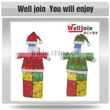 Newest design top quality christmas decoration novelty wine holder