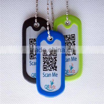 Cute Pet id Tag Silicone Metal Engrave Stainless Steel Pet id