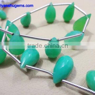 Chrysoprase Faceted Drops