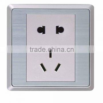 electric 2 pin and 3 pin socket with wall switch