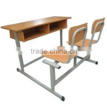 Student desk and attached chairs/Double school desk and chair/School desk and chair for sale