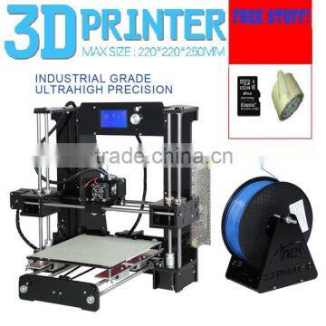 2016 Newest Acrylic Frame large digital industrial 3dprinter machine desktop FDM Acquired Reprap Prusa i3 DIY 3D Printer Kit