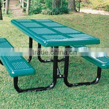 2014 Hot Sale Outdoor Metal Picnic Tables with Benches