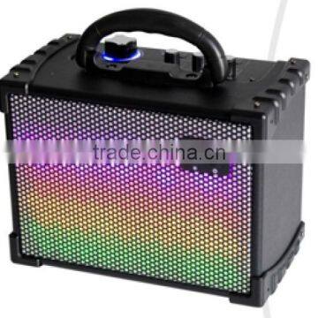 Factory supply OEM/ODM high tech stage speaker with t Multi-Color disco ligh wireless USB port for Charging speaker