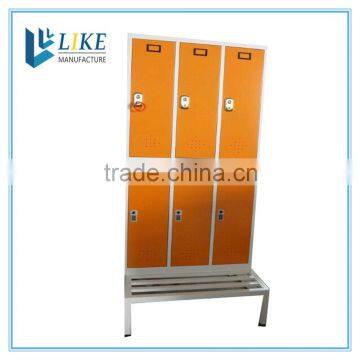 Steel locker,change room with seat