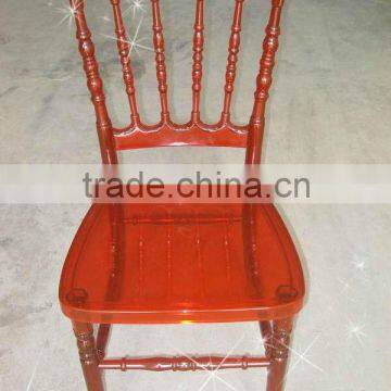 red clear napoleon wedding chair