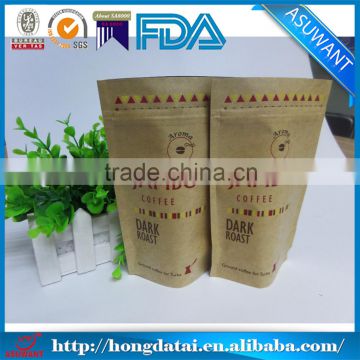 Gravure printing stand up Kraft paper bag china