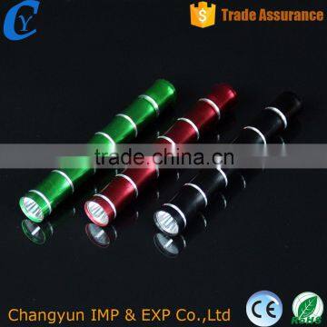 LED Bamboo Flashlight Portable Electronic Torch Gift